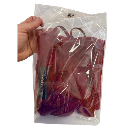 NWT sexy red Rampage lingerie sz M w adjustable straps - Picture 12 of 13
